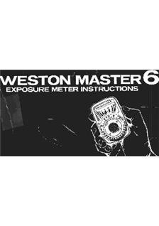 Weston Weston Master VI manual. Camera Instructions.